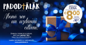 Žurnāla “Padod tālāk” 2019. gada abonements