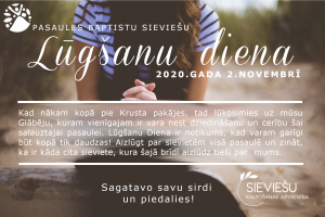 PASAULES BAPTISTU SIEVIEŠU  Lūgšanu Diena